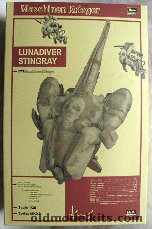 Hasegawa 1/20 SF3D Lunadiver Stingray - with Two Powered Suits - Maschinen Krieger (Ma.K ZBV3000), 64003 plastic model kit
